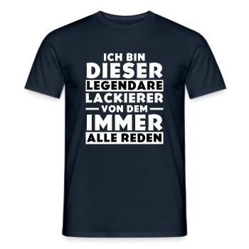 Ich bin dieser legendäre Lackierer - Männer T-Shirt - Navy - Vorne - AI Model Male 178 light (178cm)