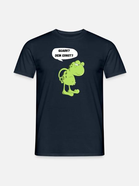 Frosch Kröte Quark Dein Ernst Lustiger Spruch Fun - Männer T-Shirt - Navy