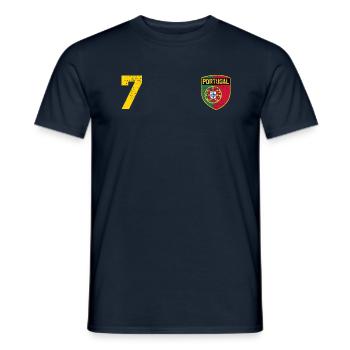 LE PORTUGAL - T-shirt homme - marine - Devant - AI Model Male 178 light (178cm)