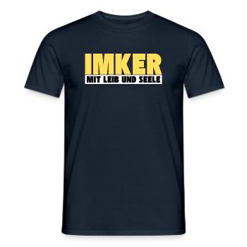 Imker mit Leib und Seele - Männer T-Shirt - Navy - Vorne - AI Model Male 178 light (178cm)