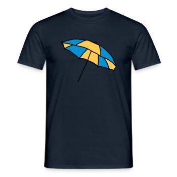 parapluie - T-shirt homme - marine - Devant - AI Model Male 178 light (178cm)