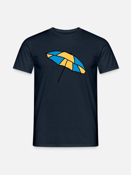 Sonnenschirm - Männer T-Shirt - Navy