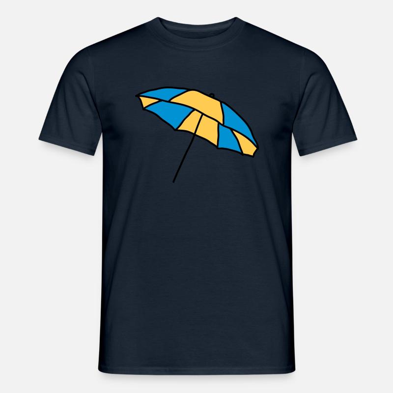 Sonnenschirm - Männer T-Shirt - Navy