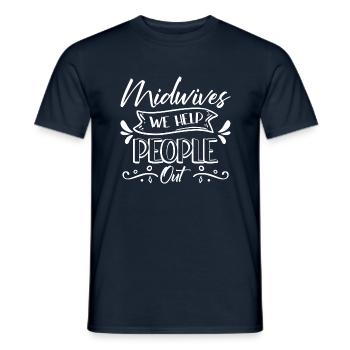 Midwife - Männer T-Shirt - Navy - Vorne - AI Model Male 178 light (178cm)