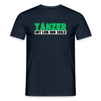 Tänzer mit Leib und Seele - Männer T-Shirt - Navy - Vorne - AI Model Male 178 light (178cm)