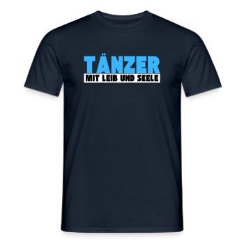 Tänzer mit Leib und Seele - Männer T-Shirt - Navy - Vorne - AI Model Male 178 light (178cm)