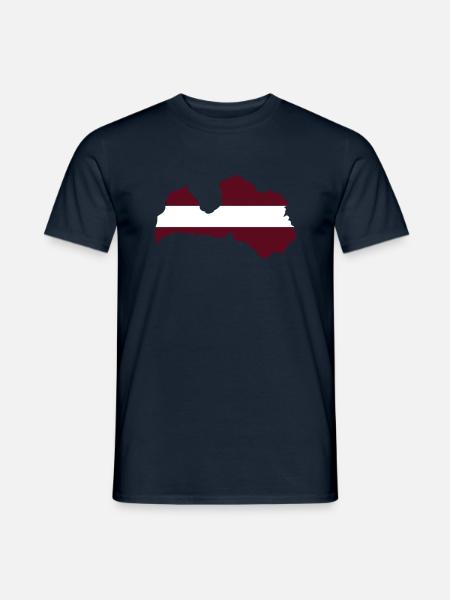 Latvia - Men's T-Shirt - navy