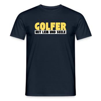 Golfer mit Leib und Seele - Männer T-Shirt - Navy - Vorne - AI Model Male 178 light (178cm)