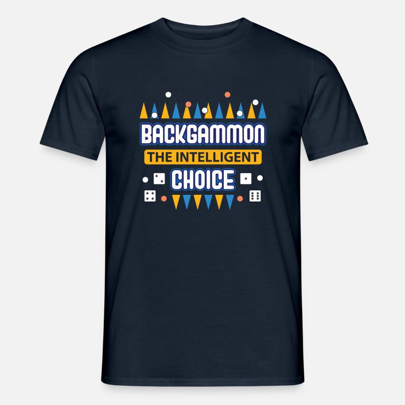 Backgammon Spiel - Männer T-Shirt - Navy
