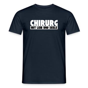 Chirurg mit Leib und Seele - Männer T-Shirt - Navy - Vorne - AI Model Male 178 light (178cm)