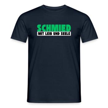 Schmied mit Leib und Seele - Männer T-Shirt - Navy - Vorne - AI Model Male 178 light (178cm)