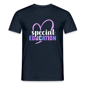 Special education - Männer T-Shirt - Navy - Vorne - AI Model Male 178 light (178cm)