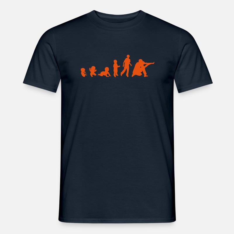 Evolution Sportschießen shooting1 - Männer T-Shirt - Navy