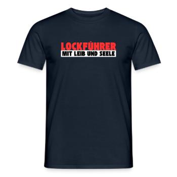 Lockführer mit Leib und Seele - Männer T-Shirt - Navy - Vorne - AI Model Male 178 light (178cm)
