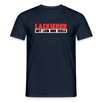 Lackierer mit Leib und Seele - Männer T-Shirt - Navy - Vorne - AI Model Male 178 light (178cm)