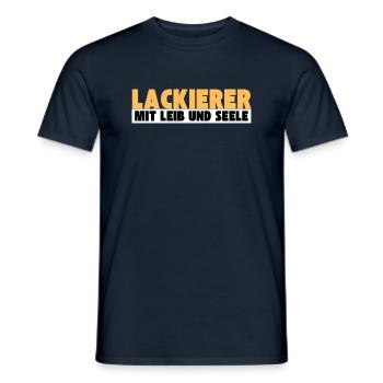 Lackierer mit Leib und Seele - Männer T-Shirt - Navy - Vorne - AI Model Male 178 light (178cm)