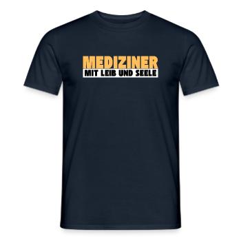 Mediziner mit Leib und Seele - Männer T-Shirt - Navy - Vorne - AI Model Male 178 light (178cm)