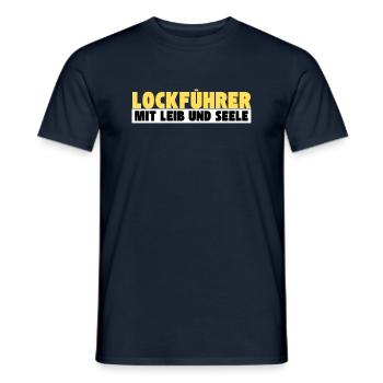 Lockführer mit Leib und Seele - Männer T-Shirt - Navy - Vorne - AI Model Male 178 light (178cm)
