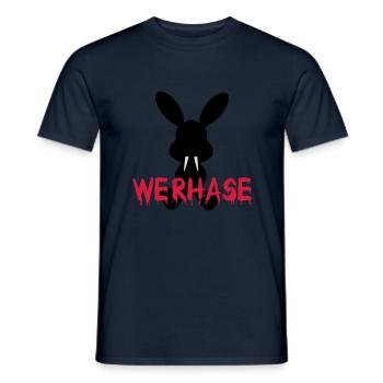 Return of the werhase - Männer T-Shirt - Navy - Vorne - AI Model Male 178 light (178cm)