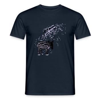 PLUX Tapir - Männer T-Shirt - Navy - Vorne - AI Model Male 178 light (178cm)