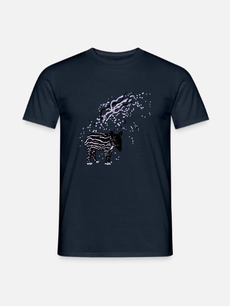 PLUX Tapir - Männer T-Shirt - Navy