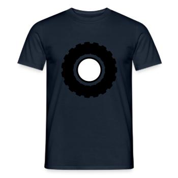 Tractor tire - Men's T-Shirt - navy - Front - AI Model Male 178 light (178cm)