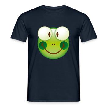 Smiley Frog - Men's T-Shirt - navy - Front - AI Model Male 178 light (178cm)