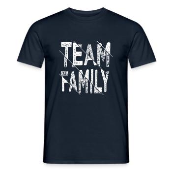 family day man funny family family vacation - Men's T-Shirt - navy - Front - AI Model Male 178 light (178cm)