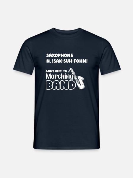 Saxophone Definition - Männer T-Shirt - Navy
