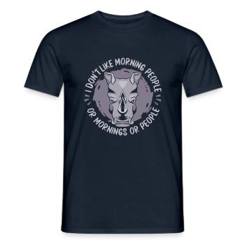 Rhino Nashorn - Männer T-Shirt - Navy - Vorne - AI Model Male 178 light (178cm)