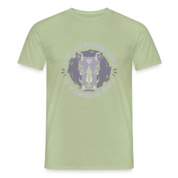 Rhino Nashorn - Männer T-Shirt - Sage - Vorne - AI Model Male 178 light (178cm)