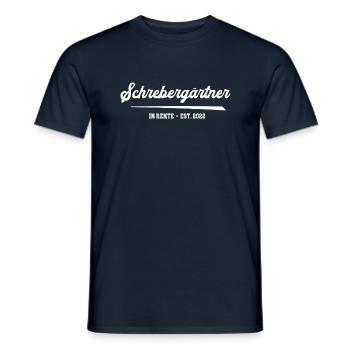 Schrebergarten Rentner 2022 Gärtner Hobbygärtner - Männer T-Shirt - Navy - Vorne - AI Model Male 178 light (178cm)