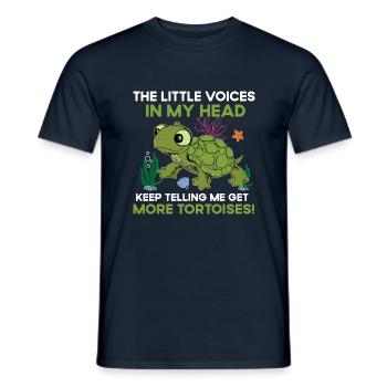 Art de tortue cool pour les amoureux de l’eau dans l’eau - T-shirt homme - marine - Devant - AI Model Male 178 light (178cm)