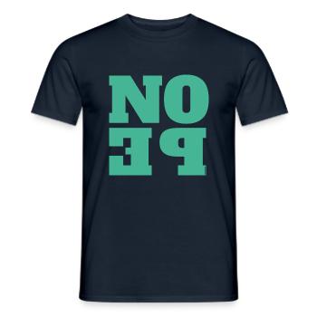NOPE - sei kein ja-Sager! - Männer T-Shirt - Navy - Vorne - AI Model Male 178 light (178cm)