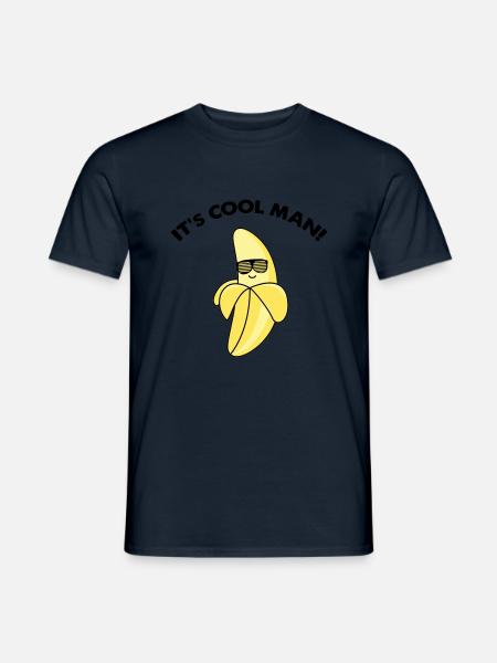 cool banana - Men's T-Shirt - navy