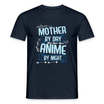 Anime Manga Otaku Kawaii Japan Cosplay Comic - Männer T-Shirt - Navy - Vorne - AI Model Male 178 light (178cm)