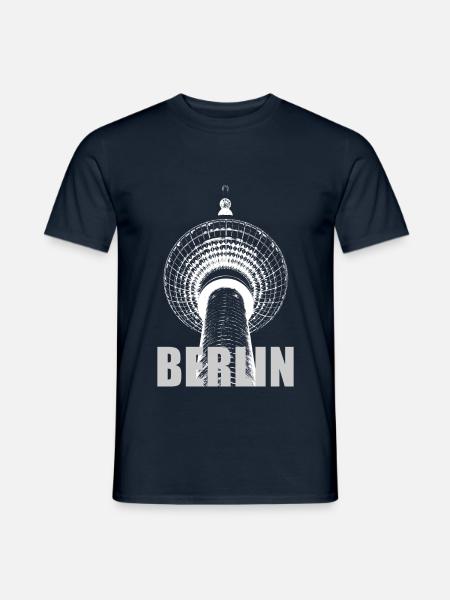 Berliner Fernsehturm - Männer T-Shirt - Navy