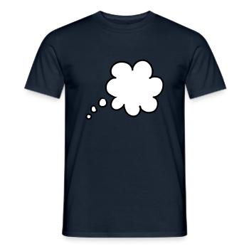 Thought bubble thought bubble - Men's T-Shirt - navy - Front - AI Model Male 178 light (178cm)