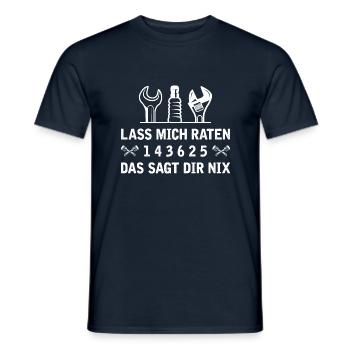 6 Zylinder Tuner Tuning V6 - Männer T-Shirt - Navy - Vorne - AI Model Male 178 light (178cm)