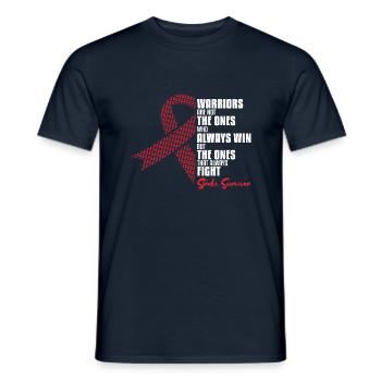 always fight stroke survivor - Männer T-Shirt - Navy - Vorne - AI Model Male 178 light (178cm)