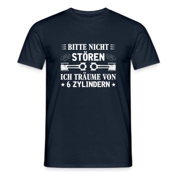 6 Zylinder Tuner Tuning V6 - Männer T-Shirt - Navy - Vorne - AI Model Male 178 light (178cm)