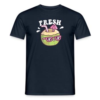 Mignon parapluie d’eau de fraîche - T-shirt homme - marine - Devant - AI Model Male 178 light (178cm)