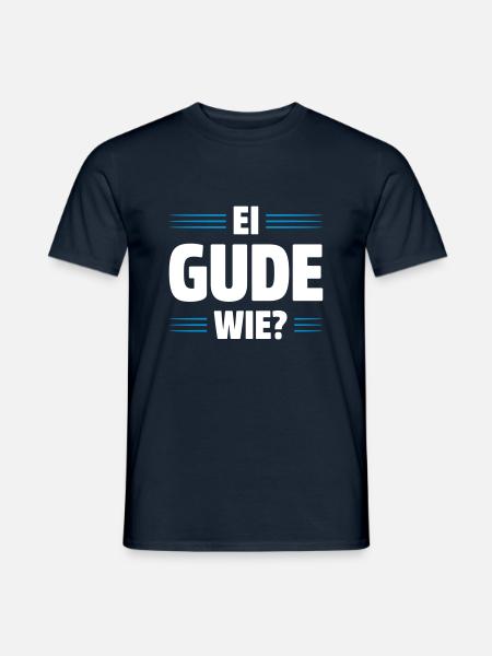 EI GUDE WIE | DIALEKT | HESSISCH BABBELN - Männer T-Shirt - Navy