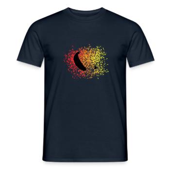 Paraglider color - Men's T-Shirt - navy - Front - AI Model Male 178 light (178cm)