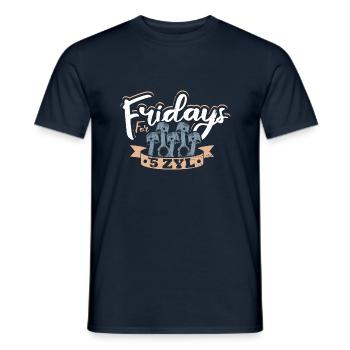 Fridays for 5 ZYL Tuner Tuning 5 Zylinder - Männer T-Shirt - Navy - Vorne - AI Model Male 178 light (178cm)