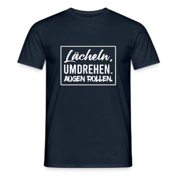 Mein Kopf hat zu viele Tabs offen - Männer T-Shirt - Navy - Vorne - AI Model Male 178 light (178cm)