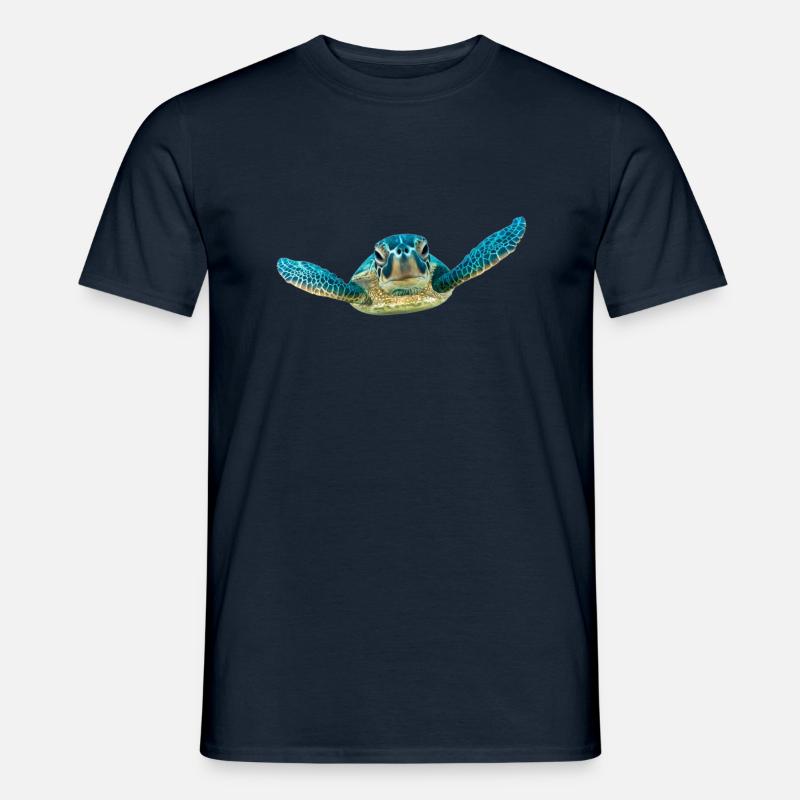 turtle schildkroete tiere animals10 - Männer T-Shirt - Navy