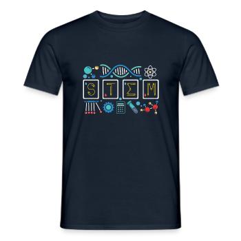 STEM - Männer T-Shirt - Navy - Vorne - AI Model Male 178 light (178cm)