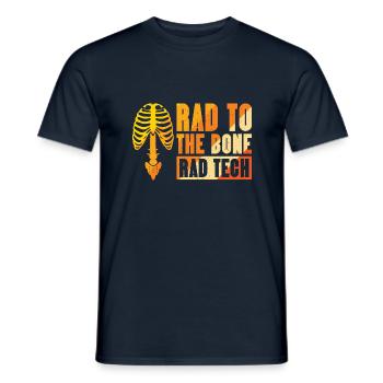 Rad to the bone - rad tech - Männer T-Shirt - Navy - Vorne - AI Model Male 178 light (178cm)