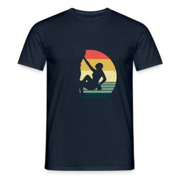 Bergsteigen Cool Klettern Retro Geschenk Bouldern - Männer T-Shirt - Navy - Vorne - AI Model Male 178 light (178cm)